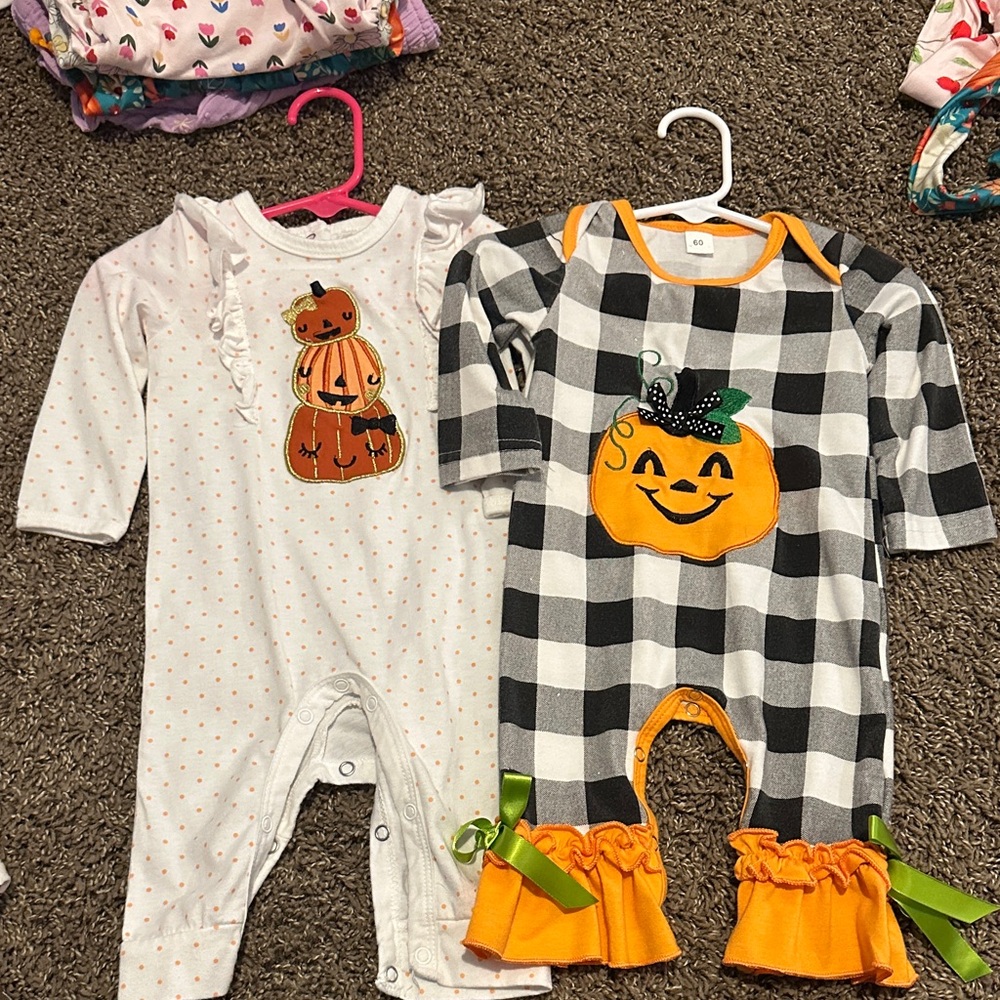 Halloween Baby Rompers Set